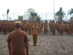 Sekda Ingatkan Beberapa Poin Saat Pimpin Apel Gabungan