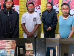 Bandar dan Tiga Pemakai Sabu Diciduk di Sidikalang, Polisi Temukan Pirex hingga 60 Plastik Klip Kosong