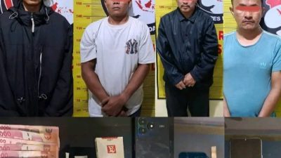 Bandar dan Tiga Pemakai Sabu Diciduk di Sidikalang, Polisi Temukan Pirex hingga 60 Plastik Klip Kosong