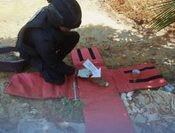 Tersembunyi di Balik Tumpukan Tanah, Ancaman Mematikan Ini Berhasil di Urai : Gerak Cepat Tim Jibom Gegana Brimob Sumut dan Polres Labuhanbatu.