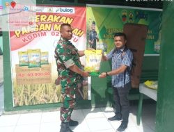 Koramil 17/Balige Dukung Ketahan Pangan Lewat Gerakan Pangan Murah 