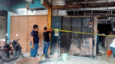 Polres Pelabuhan Belawan dan Polsek Medan Labuhan Amankan Lokasi Kebakaran di Marelan