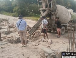 Progres Pembangunan Gerai KDKMP Desa Hutagaol Peatalun Tahap Pekerjaan Pondasi Footplat