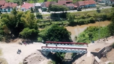 Kodim 0210/TU Rampungkan Jembatan Modular di Desa Hutagalung Siwaluompu.