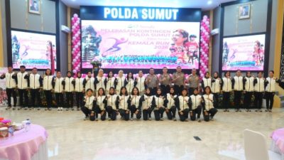 Kapolda Sumut Lepas Kontingen Kemala Run 2026 ke Bali, Tekankan Sportivitas dan Soliditas Keluarga Besar Polri