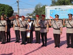 Kapolres Toba Pimpin Sertijab Wakapolres, 2 Kasat, Kapolsek dan Pelantikan Kasikum