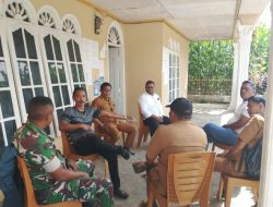 Koptu J Pangaribuan Jalin Hubungan Baik dengan Perangkat Desa 