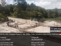 Babinsa Pantau Progres Pembangunan Kopdes Merah Putih di Balige