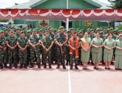 Dekat dengan Bawahannya, Danrem 023/KS Bersama Ketua Persit KCK Koorcab Rem 023 Kunker ke Kodim 0210/TU