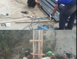 Progres Pembangunan Gerai KDKMP Tahap Pekerjaan Rangka Atap dan Kolom Pedestal