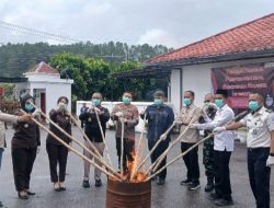Kapolres Humbahas Apresiasi Kejari, Pemusnahan Barang Bukti Jadi Wujud Transparansi ke Publik