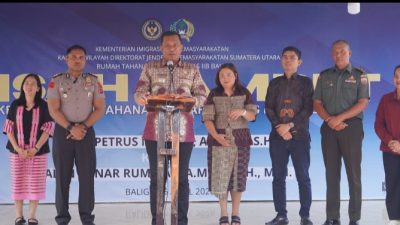 Pisah-Sambut Ka Rutan Kelas II Balige Bupati : Perkuat Tali Silaturahmi dan Koordinasi