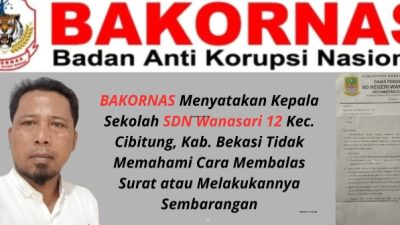 BAKORNAS : Kepala SDN Wanasari 12 Tidak Memahami Cara Membalas Surat