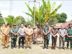 Launching Pembuatan Sumur Bor Bantuan Kasad di Samosir, Dandim 0210/TU : Tolong Dijaga dan Dirawat