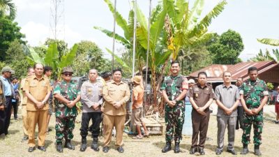 Launching Pembuatan Sumur Bor Bantuan Kasad di Samosir, Dandim 0210/TU : Tolong Dijaga dan Dirawat