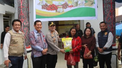 Jaga Stabilitas Harga, Polres Humbahas Gelar Pangan Murah di Doloksanggul