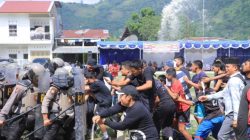 Kesiapan Akhir Jelang May Day 2026, Polres Samosir Gelar Simulasi Sispam Kota