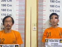 Polsek Hinai Bekuk Dua Terduga Pelaku Pencurian Jerjak Besi dan Pintu Rumah