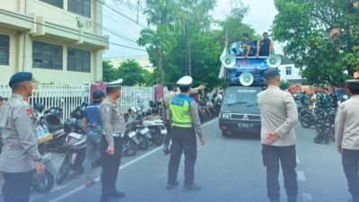 Siaga Humanis May Day 2026, Satuan Brimob Polda Sumut Kawal Ribuan Buruh di Gedung Pardede Hall Medan dengan Pengamanan Maksimal