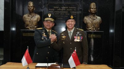 Perkuat Stabilitas Kawasan, Kasad Terima Kunjungan Kasad Singapura