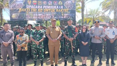 Kapolres Toba Hadiri Upacara Pembukaan Bakti TNI AD Tahun 2026 