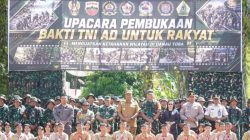 Pembukaan Bakti TNI AD Untuk Rakyat di Wilayah Kodim 0210/TU Resmi Dibuka