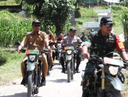 Naik Motor Trail, Dandim 0210/TU Bersama Forkopimda Toba Tinjau Lokasi Rehab RTLH di Desa Parsuratan Balige 