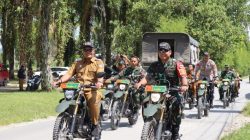 Kapolres Toba Bersama Dandim 0210/TU dan Forkopimda Naik Motor Trail Tinjau Lokasi Rehab RTLH di Desa Parsuratan Balige 