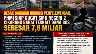 Desak Bongkar Indikasi Penyelewengan, PHMI Siap Gugat SMK NEGERI 2 Cikarang Barat Terkait Dana Bos Sebesar 7, 8 Miliar