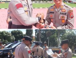 Polres Toba Serahkan Kendaraan Dinas ke Polsek 