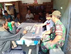 Babinsa Bangun Komunikasi yang Baik Bersama Warga Binaan di Desa Pardomuan Nauli 