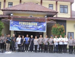 Musnahkan 117 Knalpot Brong, Polres Samosir Berikan Rasa Nyaman Kepada Masyarakat dan Wisatawan