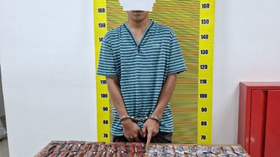 Undercover Buy Bongkar Peredaran Liquid Narkotika di Hamparan Perak, Puluhan Cartridge Yakuza Disita