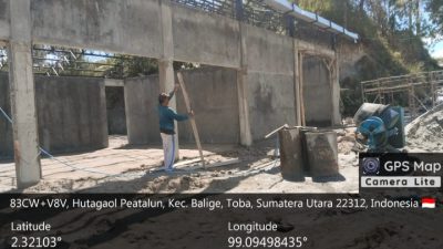 Progres Pembangunan Kopdes Merah Putih di Desa Hutagaol Peatalun di 56,36%