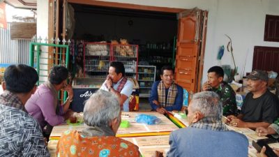 Serda B Hutasoit Ajak Warga Desa Sibarani Jaga Keamanan dan Kebersihan Lingkungan 