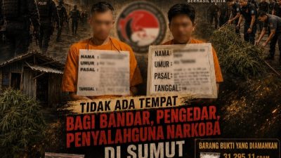 Sepekan Gempur Narkoba Tanpa Henti, Polda Sumut Ungkap 344 Kasus Narkoba, 433 Tersangka Diciduk