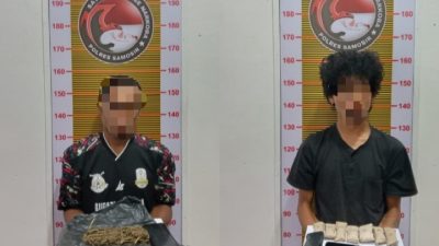 Satres Narkoba Polres Samosir Ringkus Dua Pria Pemilik Ganja di Pangururan