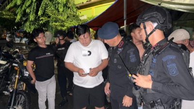 Patroli Blackout, Brimob Polda Sumut Gagalkan Aksi Pencurian Kabel Tembaga di Helvetia