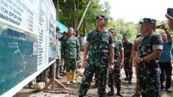 Pangdam I/BB Tinjau Pembangunan Jembatan Perintis Sungai Hou di Nias