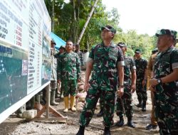 Pangdam I/BB Tinjau Pembangunan Jembatan Perintis Sungai Hou di Nias