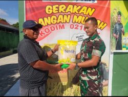 Koramil 17/Balige Dukung Ketahan Pangan Lewat Gerakan Pangan Murah