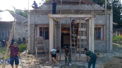 Karya Bakti Skala Besar Kodam I/BB Percepat Renovasi Gereja di Tuhemberua
