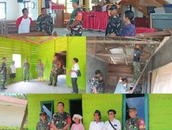 Tinjau Lokasi Rehab RTLH dan Rehab Plafon Gereja HKBP Paindoan Balige, Dandim 0210/TU Bagikan Sembako Kepada Warga