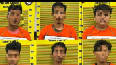 Enam Penyerang Polisi Saat Penggerebekan Narkoba di Multatuli Diamankan, Urine Positif Sabu