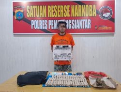 Polres Pematangsiantar Ungkap dan Amankan Warga Gang Pulut Putih Milik Ganja