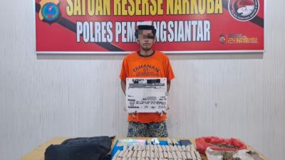 Polres Pematangsiantar Ungkap dan Amankan Warga Gang Pulut Putih Milik Ganja