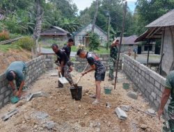 Bantuan Presiden Prabowo Mulai Dirasakan, Rumah Naofaondu Fau di Nias Selatan Direhab Lewat Karya Bakti TNI