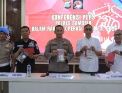 Polres Samosir Ungkap 4 Kasus Narkotika Selama Operasi Antik Toba 2026, Selamatkan 1.219 Jiwa