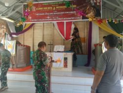 Program Karya Bakti TNI Rampungkan Rehabilitasi Gereja Jemaat Persiapan Agape Resort 35 Lahewa