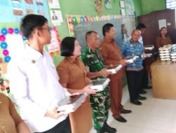 Babinsa Laksanakan Pengawasan Penyaluran Program MBG di SMPN 1 Laguboti